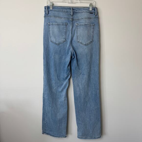 Risen Jeans Light Wash Straight Wide Cuff Jeans with Seam Size 31 - Picture 5 of 7